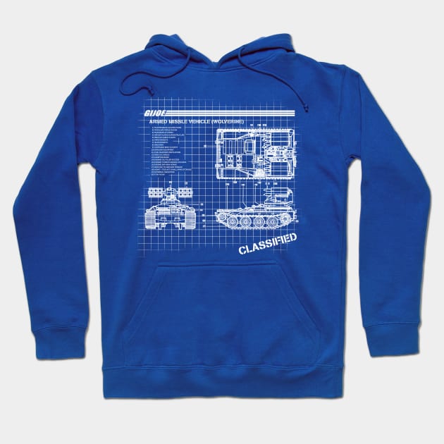 Missle Vehicle Blueprints Hoodie by TheBlindTag